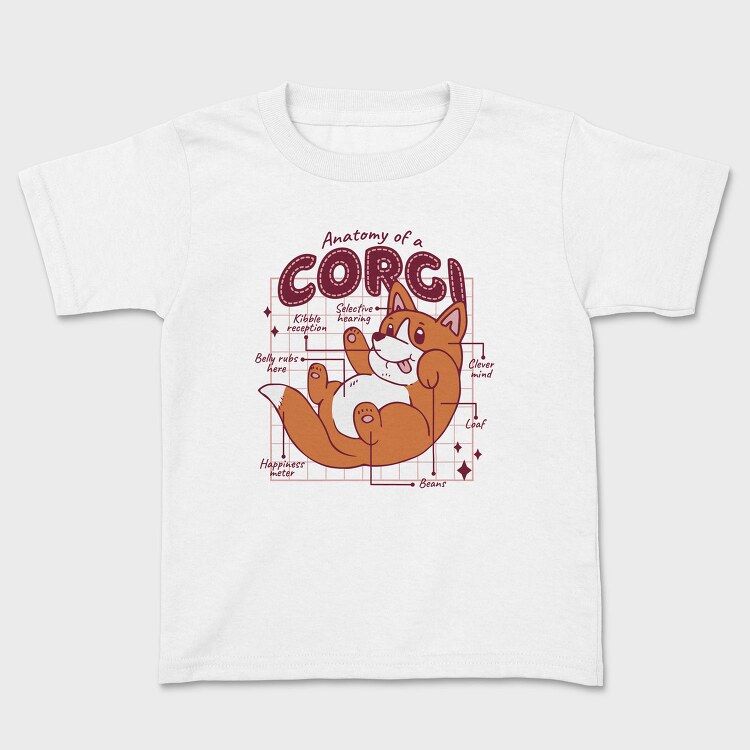 Anatomy of a Corgi, Tricou Copii