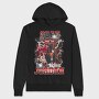 Michael Jordan Bulls Neon Glow, Hanorac Oversize Barbati (Unisex)