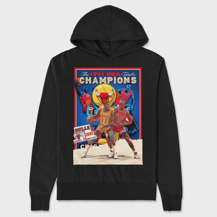Nba Champions 1991, Hanorac Oversize Barbati (Unisex)