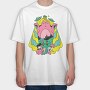 Alien Cat Ufo, Tricou Oversize Barbati (Unisex)