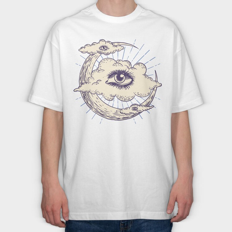 Cloud Eye Whimsigoth, Tricou Oversize Barbati (Unisex)