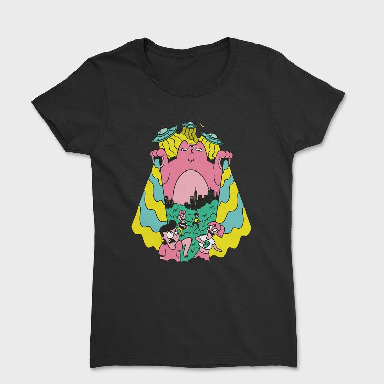 Alien Cat Ufo, Tricou Femei