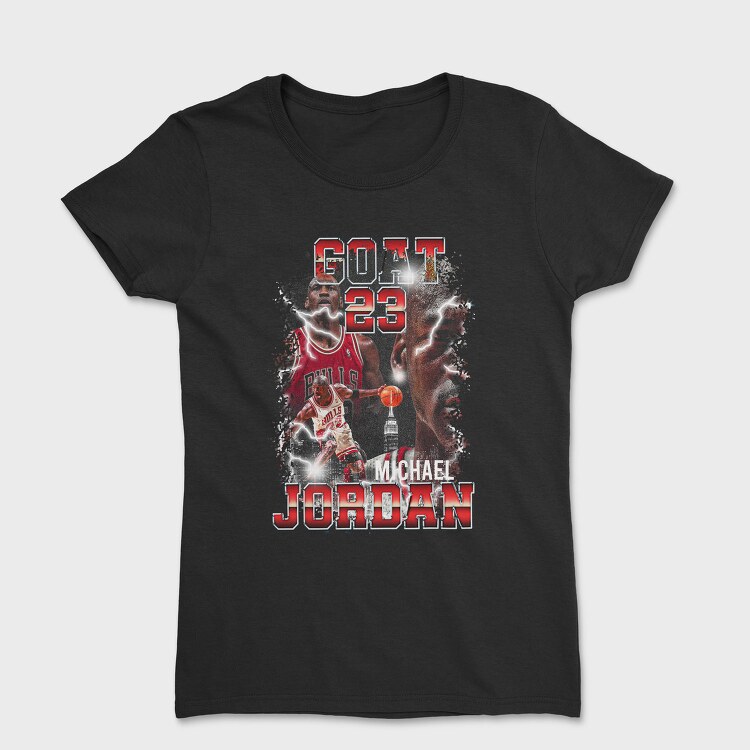 Michael Jordan Bulls Neon Glow, Tricou Femei