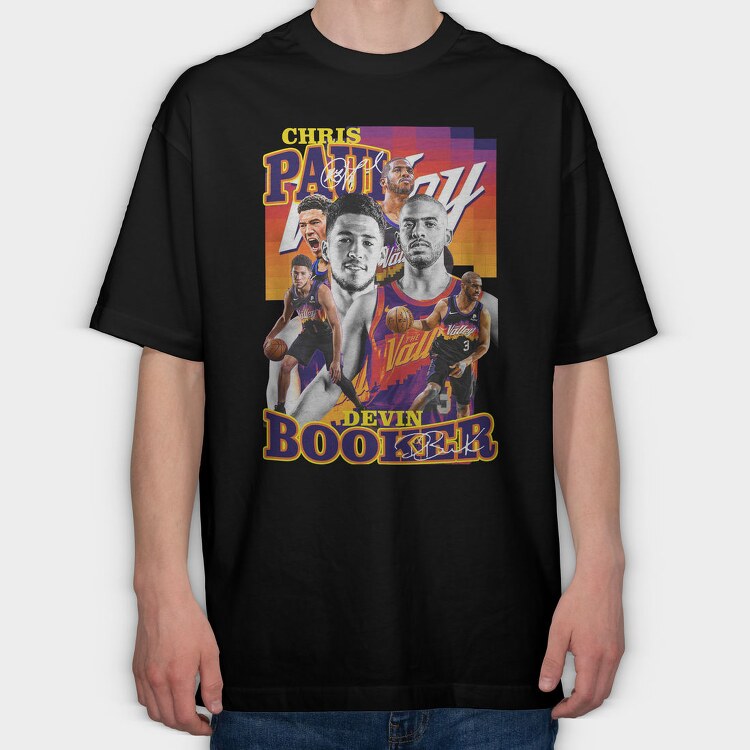 Nba Booker Devin, Tricou Oversize Barbati (Unisex)