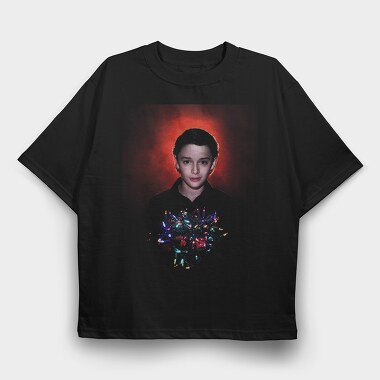 Child Halftone, Tricou Oversize Barbati (Unisex)