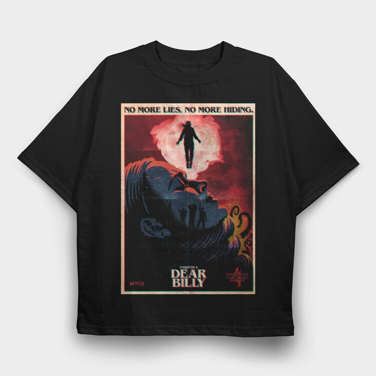 Dear Billy Stranger, Tricou Oversize Barbati (Unisex)