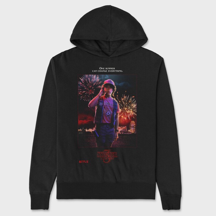 Fireworks Summer Stranger, Hanorac Oversize Barbati (Unisex)