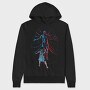 Ice Dancer Halftone, Hanorac Oversize Barbati (Unisex)