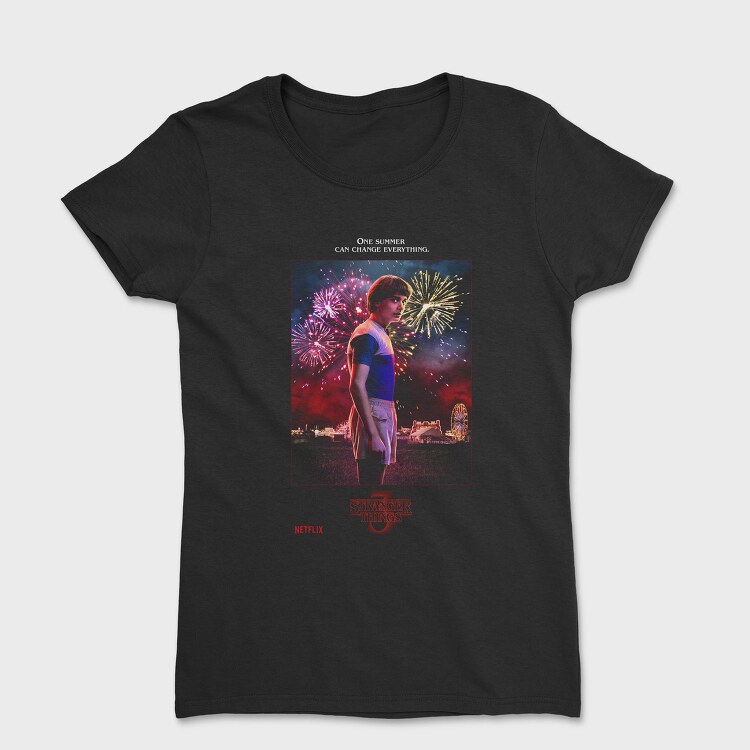 Fireworks Halftone Stranger, Tricou Femei