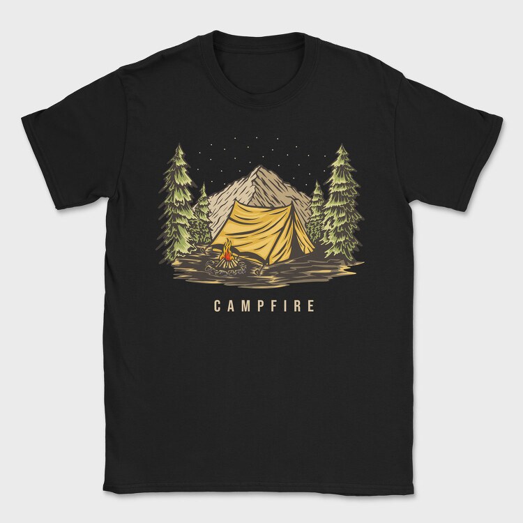 Campfire 3, Tricou Barbati (Unisex)