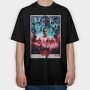 Halftone Frenzy Club, Tricou Oversize Barbati (Unisex)