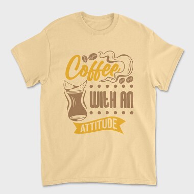 Coffee With an Attitude, Tricou Barbati (Unisex)