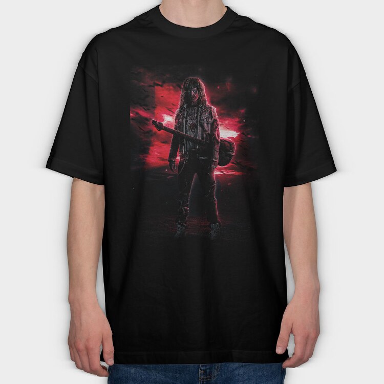 Music Maverick Rock On, Tricou Oversize Barbati (Unisex)