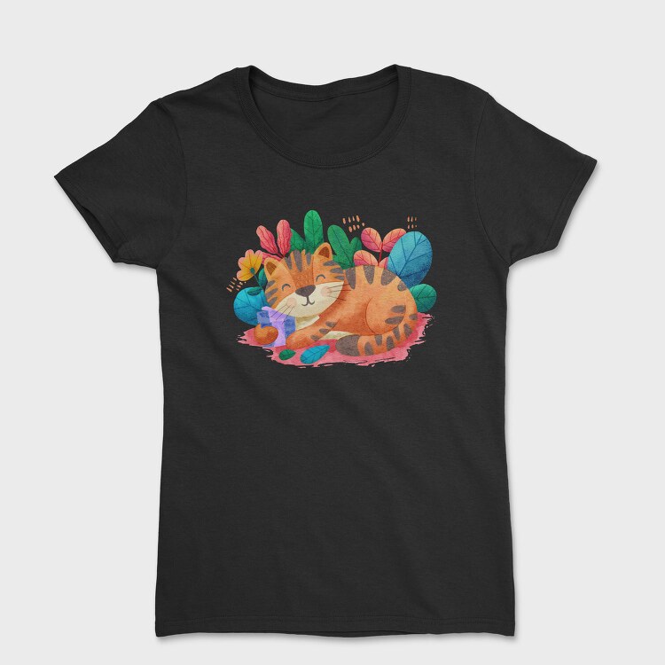 Watercolor Cat, Tricou Femei