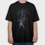 Ice Dancer Halftone, Tricou Oversize Barbati (Unisex)