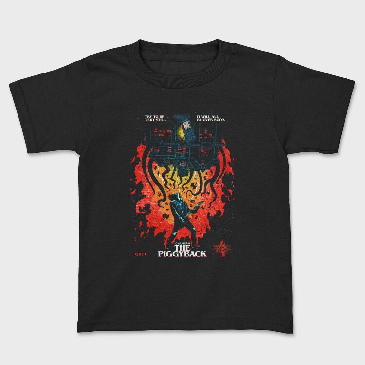 Piggyback Chopper Flames, Tricou Copii