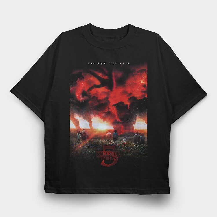 Scream The End, Tricou Oversize Barbati (Unisex)