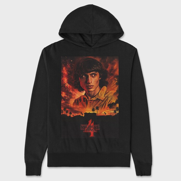 Stranger Halftone 74, Hanorac Oversize Barbati (Unisex)