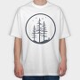 Trees, Tricou Oversize Barbati (Unisex)