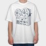 Vintage Audio Illustration 2, Tricou Oversize Barbati (Unisex)