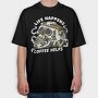 Coffee Skull Cofee Hellps, Tricou Oversize Barbati (Unisex)