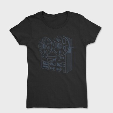 Vintage Audio Illustration 2, Tricou Femei
