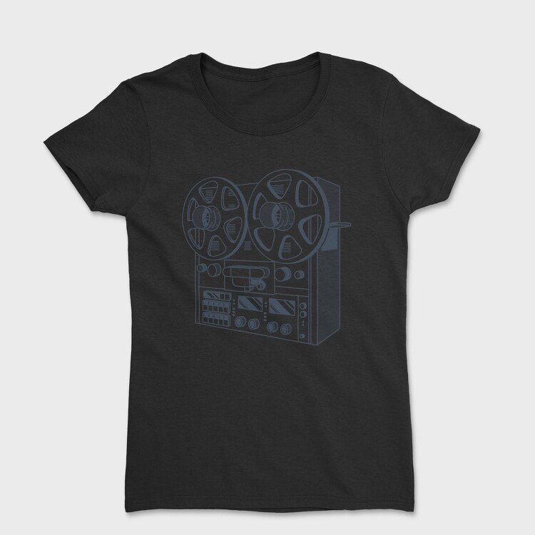 Vintage Audio Illustration 2, Tricou Femei