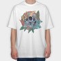 Tropical Skull, Tricou Oversize Barbati (Unisex)