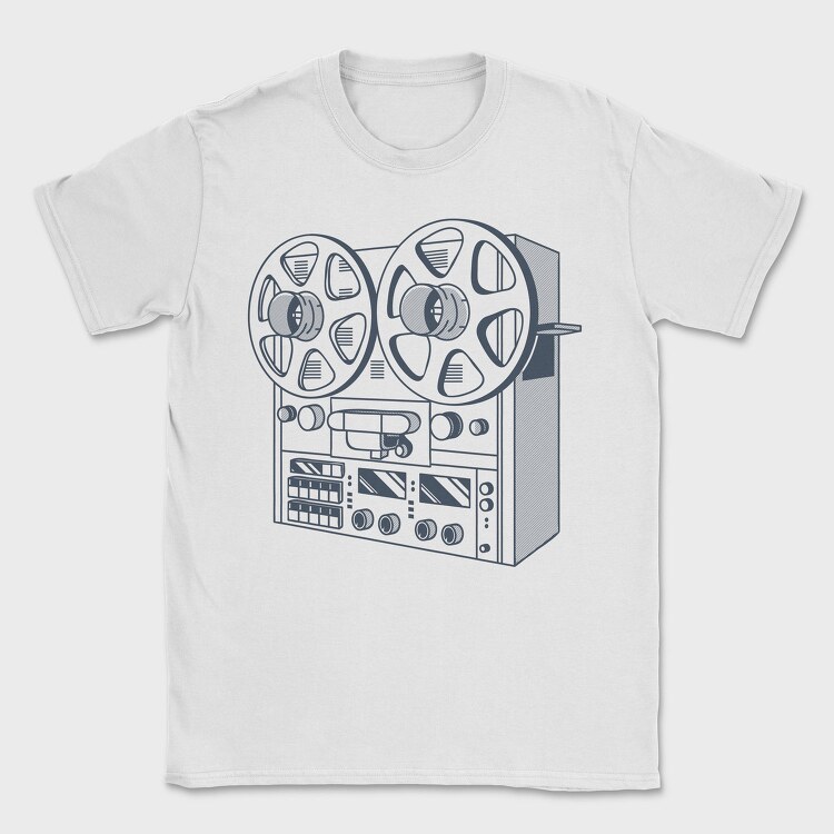 Vintage Audio Illustration 2, Tricou Barbati (Unisex)
