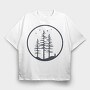 Trees, Tricou Oversize Barbati (Unisex)