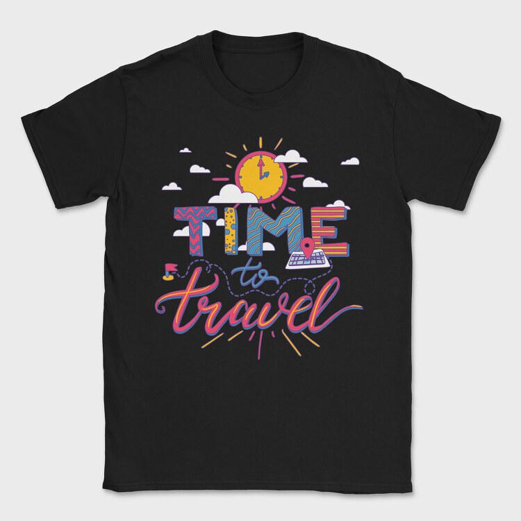 Time to Travel, Tricou Barbati (Unisex)