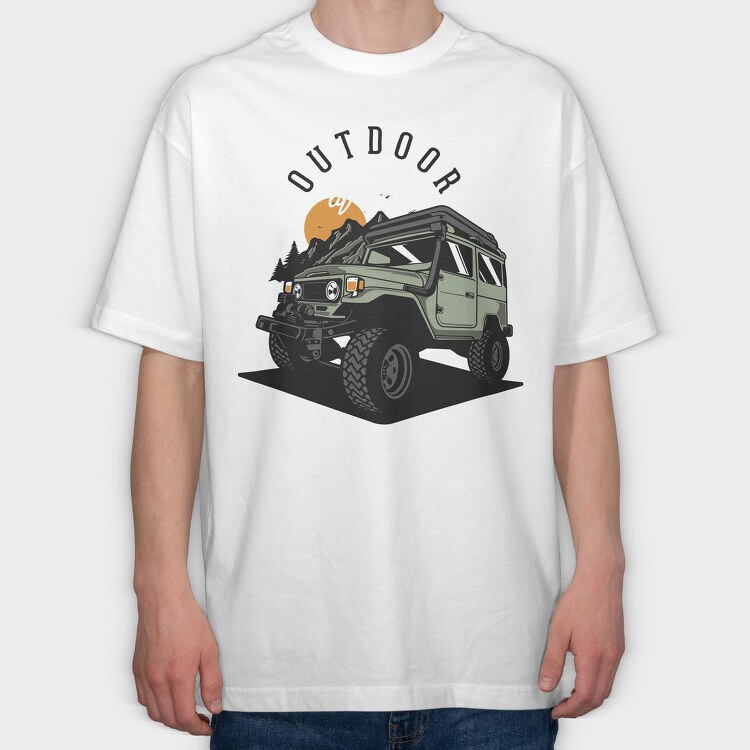 Outdoor Lifestyle, Tricou Oversize Barbati (Unisex)