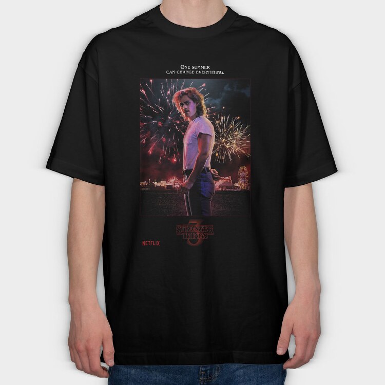 Stranger Summer Change, Tricou Oversize Barbati (Unisex)