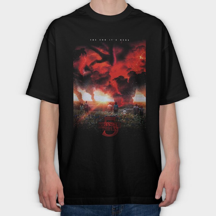 Scream The End, Tricou Oversize Barbati (Unisex)