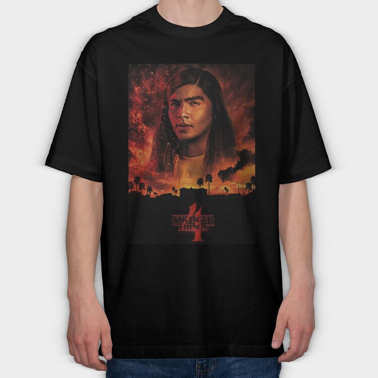 Stranger Things 2, Tricou Oversize Barbati (Unisex)