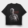 Stranger Things Half Tone, Tricou Oversize Barbati (Unisex)