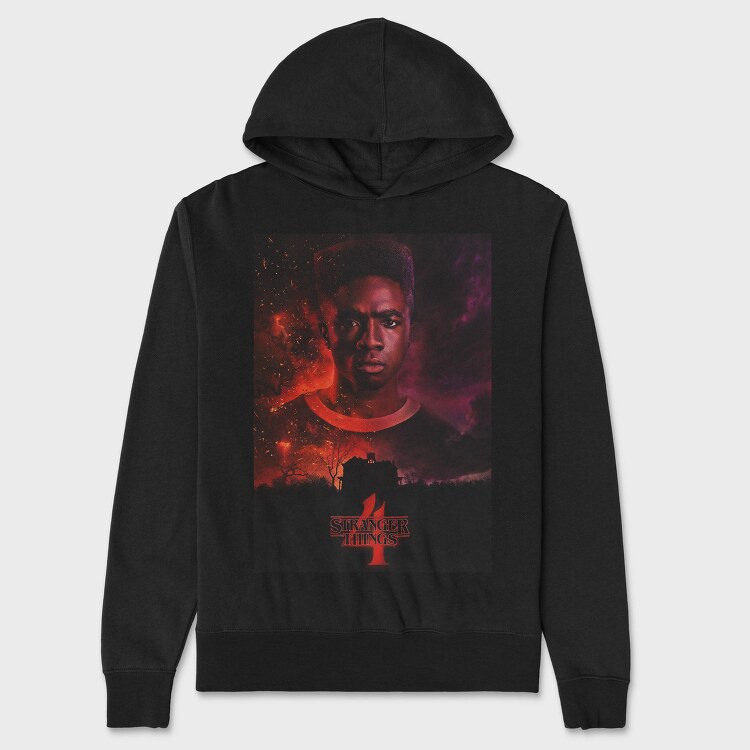 Stranger Things Halftone 2, Hanorac Oversize Barbati (Unisex)