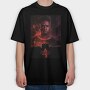 Stranger Things Halftone 2, Tricou Oversize Barbati (Unisex)
