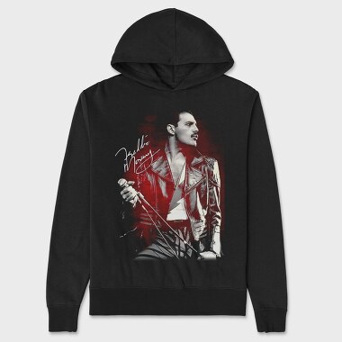 Freddie Mercury 2, Hanorac Oversize Barbati (Unisex)