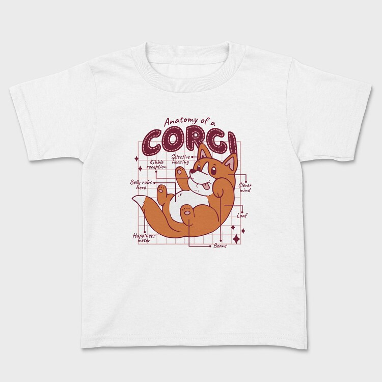Anatomy of a Corgi, Tricou Copii