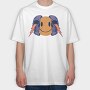 Smiley Skull, Tricou Oversize Barbati (Unisex)