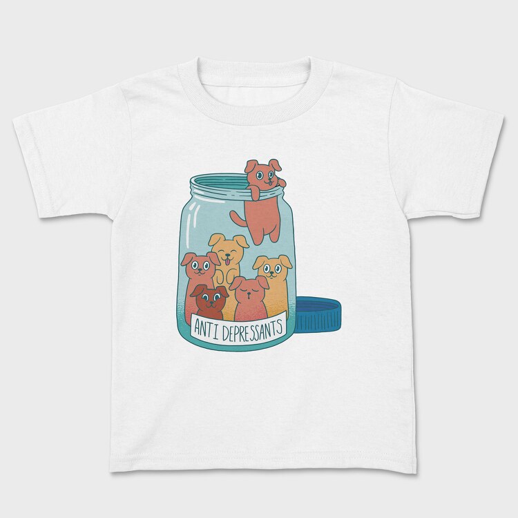 Antidepressants Dogs Jar, Tricou Copii