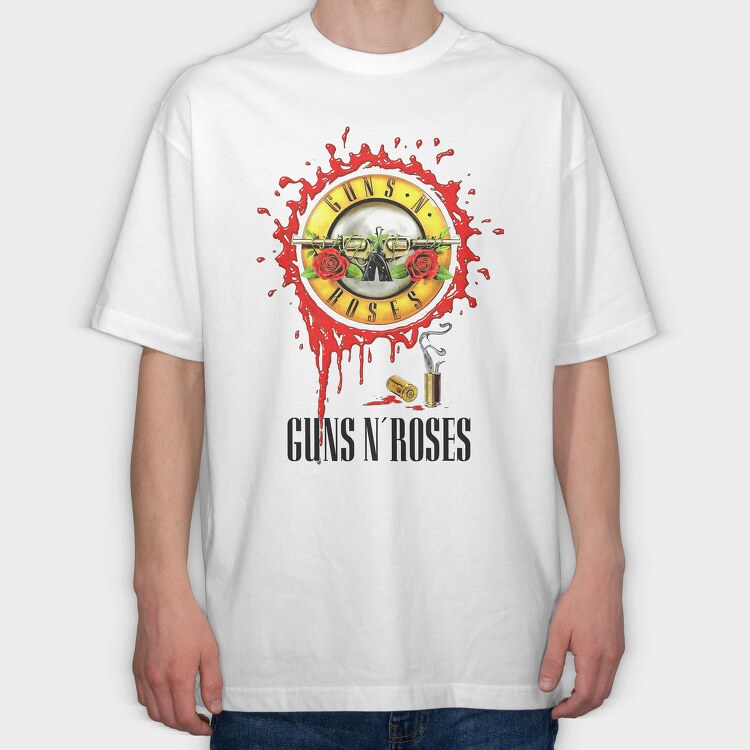 Guns N Roses 4, Tricou Oversize Barbati (Unisex)