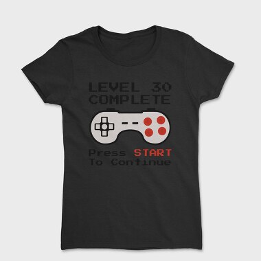 Retro Gamepad Lvl 30 Complete, Tricou Femei