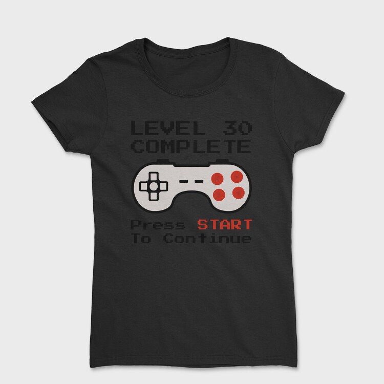 Retro Gamepad Lvl 30 Complete, Tricou Femei
