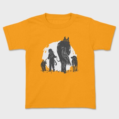 Girl And Animals, Tricou Copii