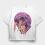 Skull Smile, Tricou Oversize Barbati (Unisex)