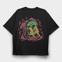 Skull Lightning, Tricou Oversize Barbati (Unisex)