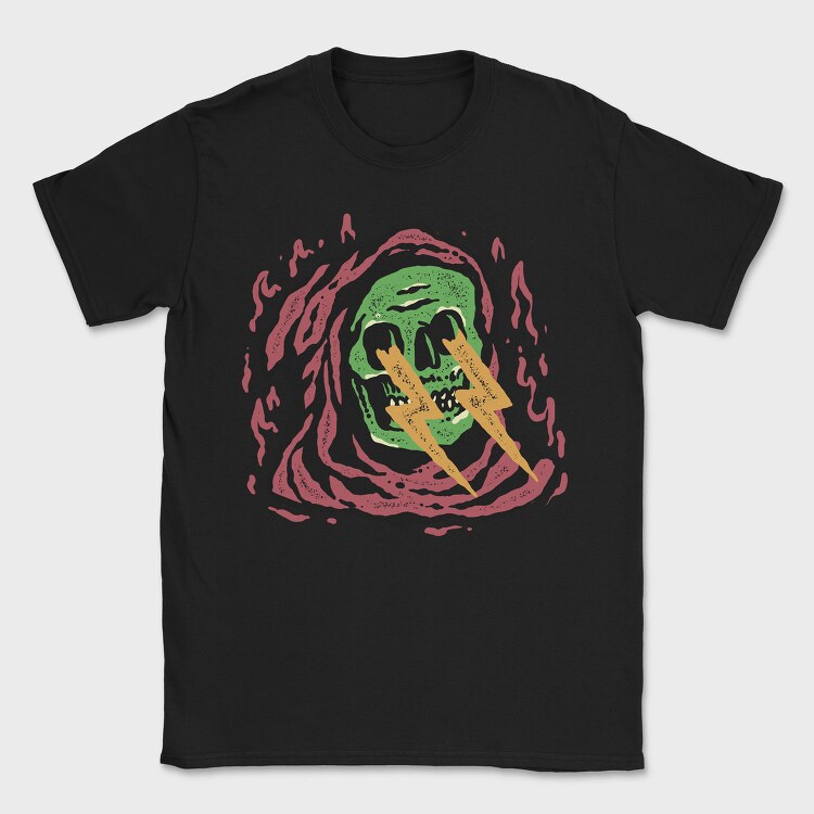Skull Lightning, Tricou Barbati (Unisex)