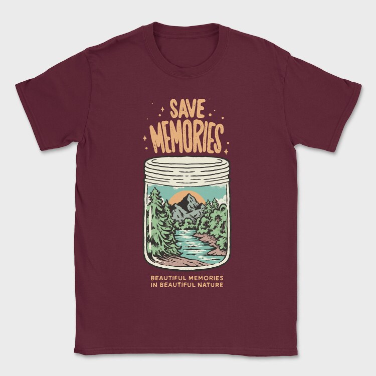 Save Memories Jar, Tricou Barbati (Unisex)